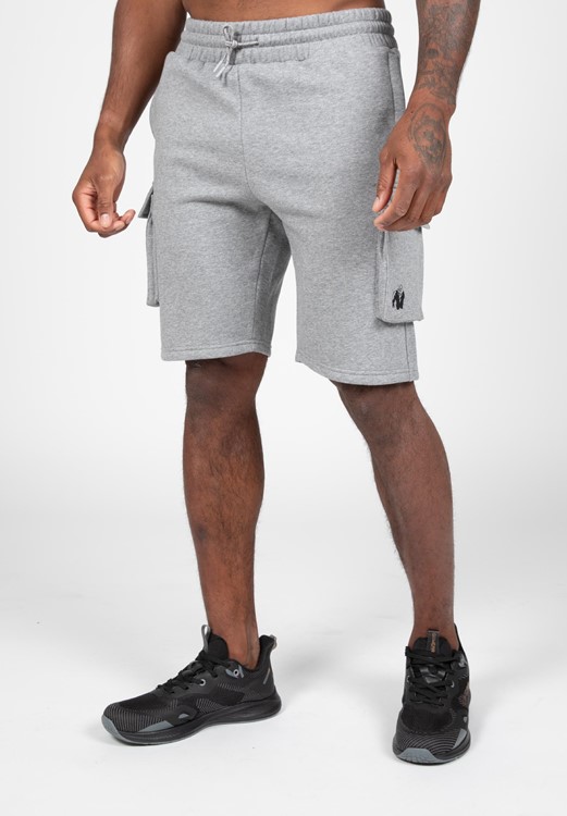 Hudson Cargo Sweat Shorts - Gray Melange - 4XL