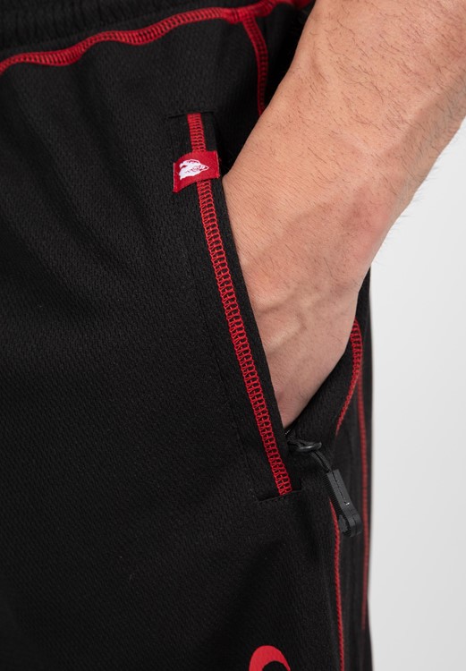 Marlow Mesh Shorts Black/Red