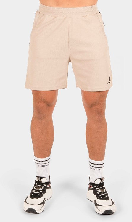 Harvey Track Shorts - Beige - L