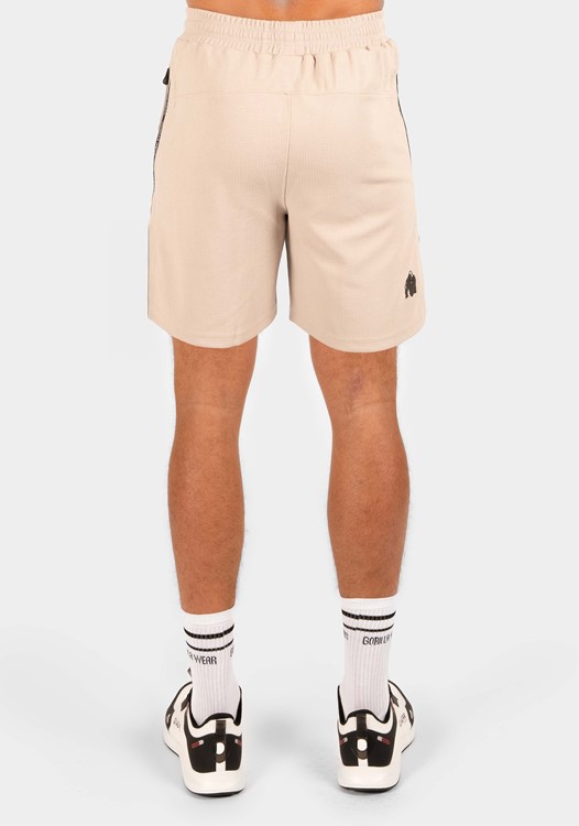 Harvey Track Shorts - Beige