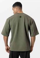 Idaho Oversized Waffle T-Shirt Army Green