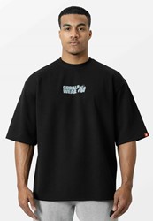 Idaho Oversized Waffle T-Shirt - Black