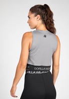 Colby Cropped Tank Top Gray