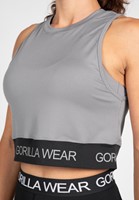 Colby Cropped Tank Top Gray