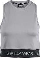 Colby Cropped Tank Top Gray