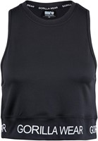Colby Cropped Tank Top Black