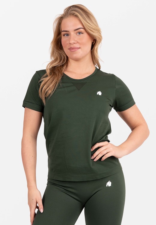 Neiro Seamless T-Shirt - Army Green - XS/S