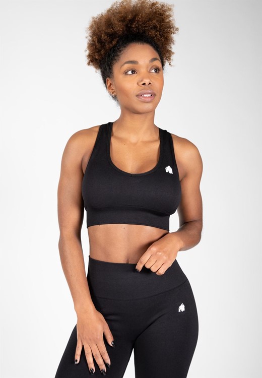 Neiro Seamless Sports Bra - Black - XS/S