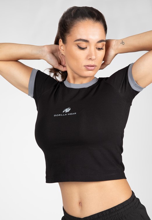 New Orleans Cropped T-Shirt - Black - XS