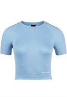 Selah Seamless Crop Top Light Blue