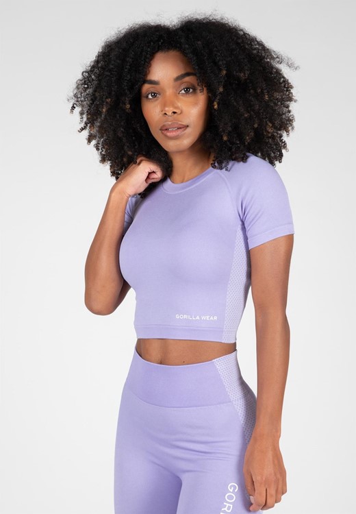 Selah Seamless Crop Top - Lilac - L/XL