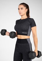 Selah Seamless Crop Top - Black - XS/S