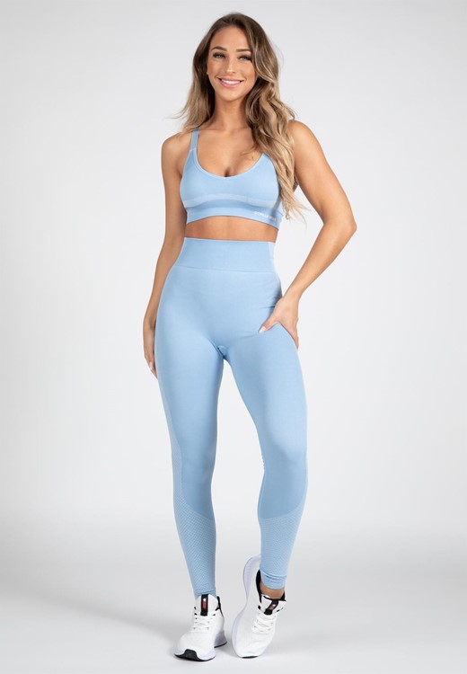 Selah Seamless Sports Bra Light Blue
