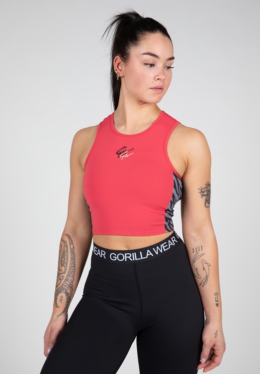 Zion Crop Top - Red - M
