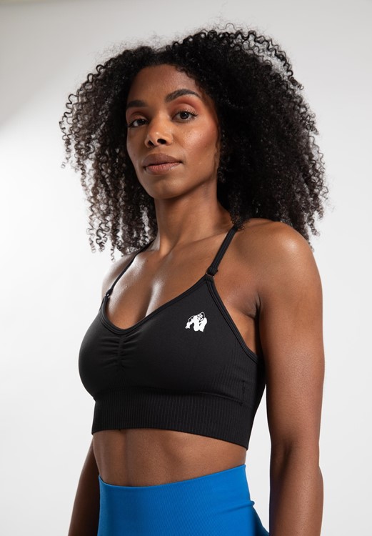Olivia Seamless Sports Bra - Black - M/L