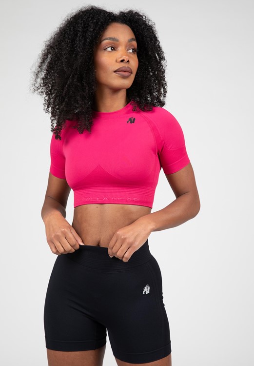 Whitney Seamless Crop Top - Pink - XS/S