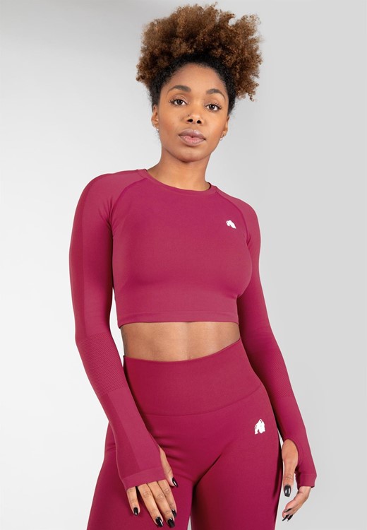 Hilton Seamless Long Sleeve - Fuchsia - S/M