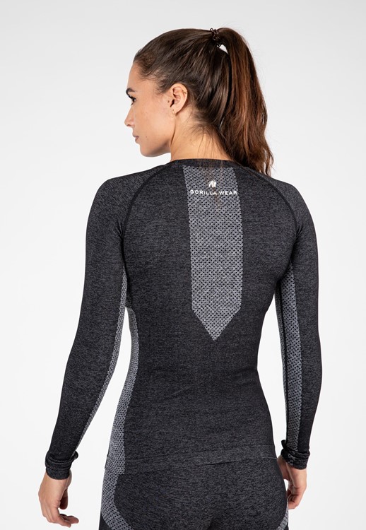 Selah Seamless Long Sleeve - Black - M/L