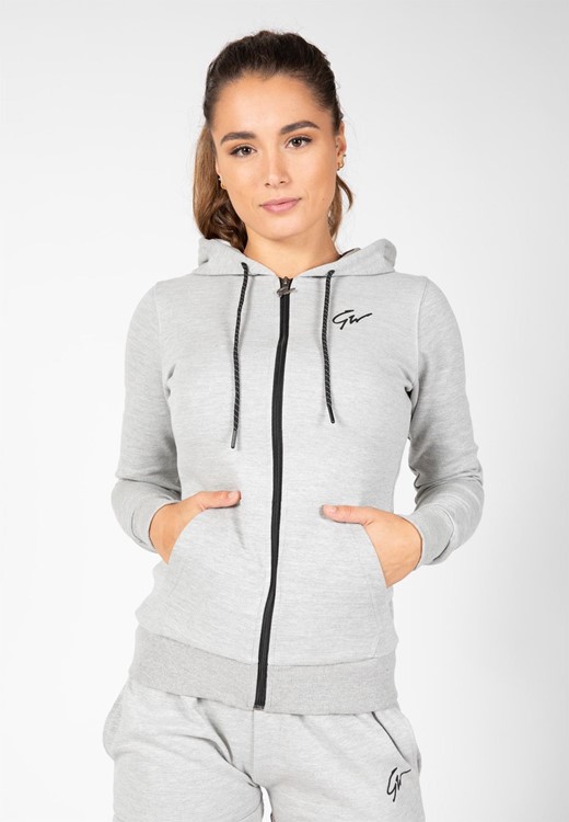 Pixley Zipped Hoodie - Gray - XS