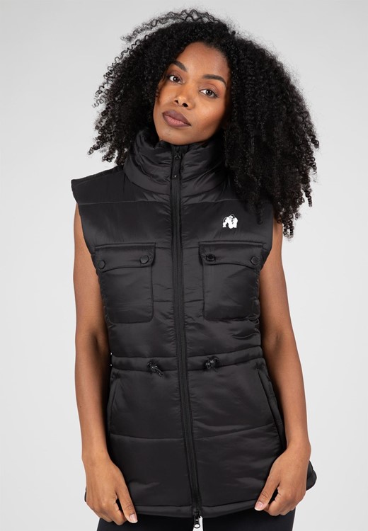 Lucia Puffer Vest - Black - S