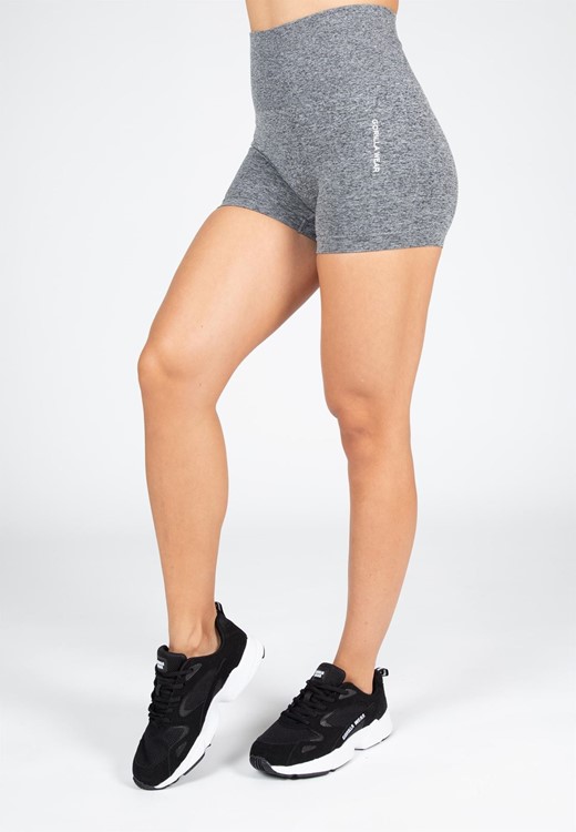 Quincy Seamless Shorts - Gray Melange - XS/S