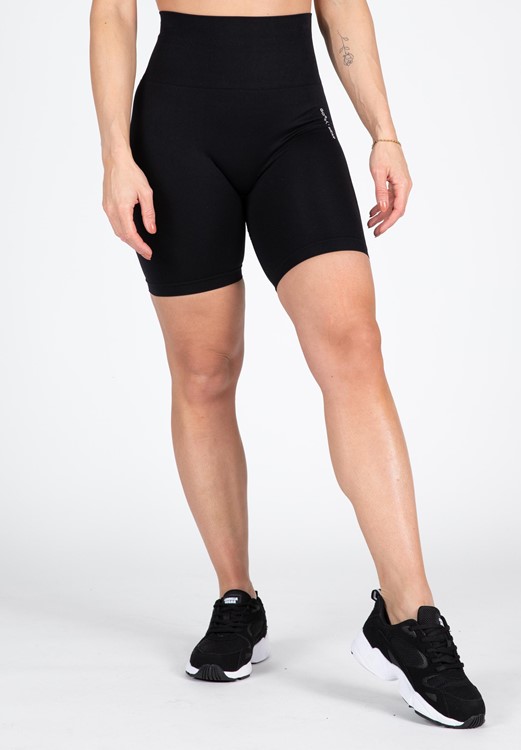 Quincy Seamless Cycling Shorts - Black - XS/S
