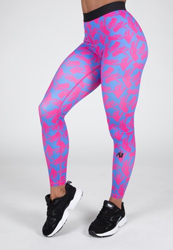 Colby Leggings - Blue/Pink - XS