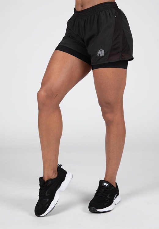 Portland 2-In-1 Shorts - Black - XS