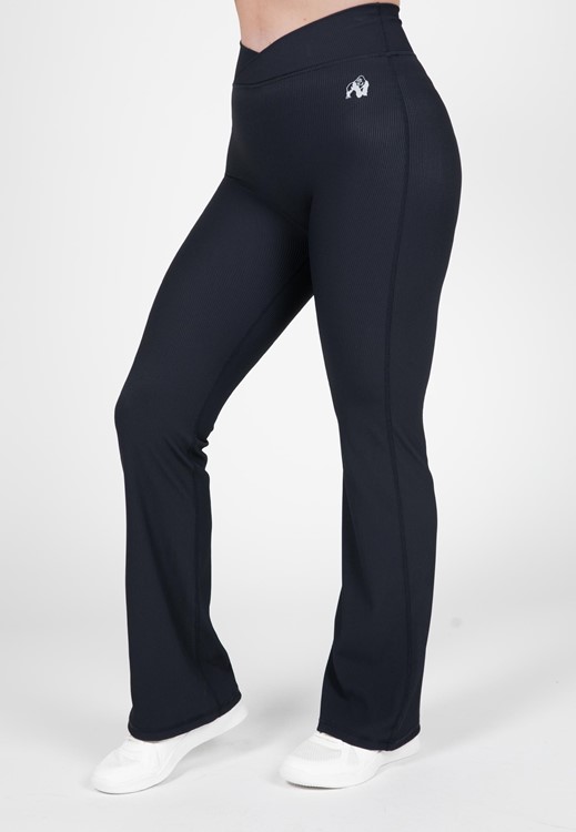 Carmen Flared Leggings - Black - M