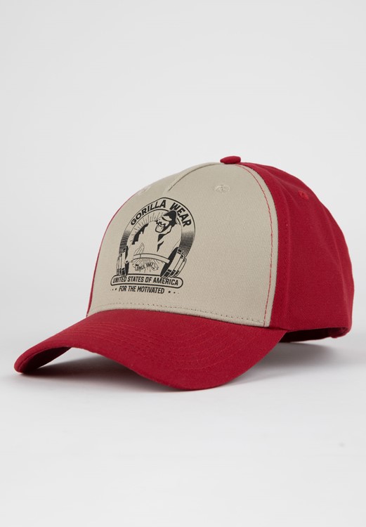 Buckley Cap - Red/Beige