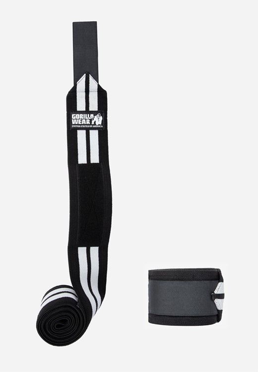 Knee Wraps Black/White