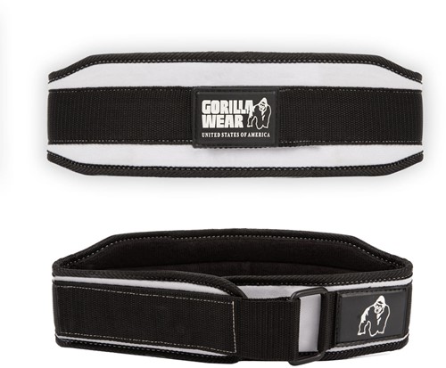 Gorilla Wear 4 Inch Women's Lifting Belt - Black/White - L
