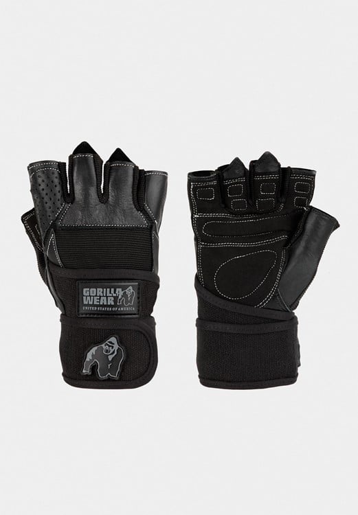 Dallas Wrist Wrap Gloves - Black - L