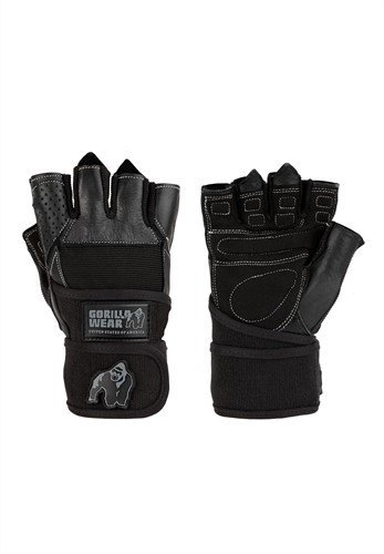 Dallas Wrist Wrap Gloves - Black - S