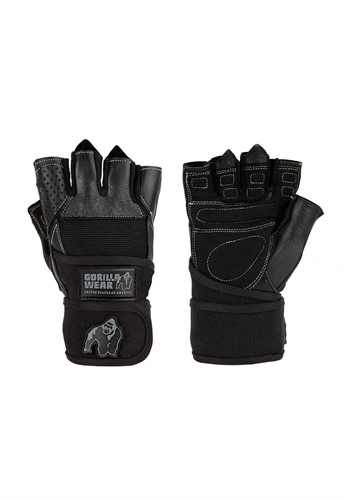 Dallas Wrist Wrap Gloves - Black - M