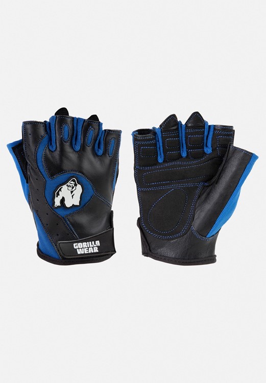 Mitchell Training Gloves - Black/Blue - L