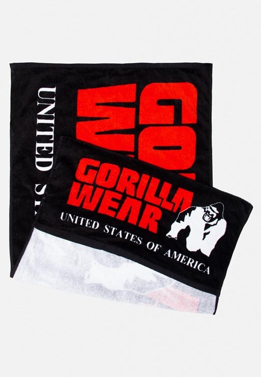Functional Gym Towel - Black/Red