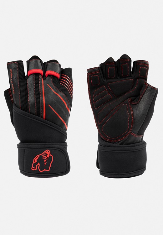 Dallas Wrist Wraps Gloves 2.0 - Black/Red - S