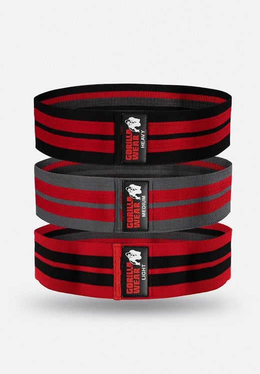 Glute Bands 3-Pack - Black/Red/Gray
