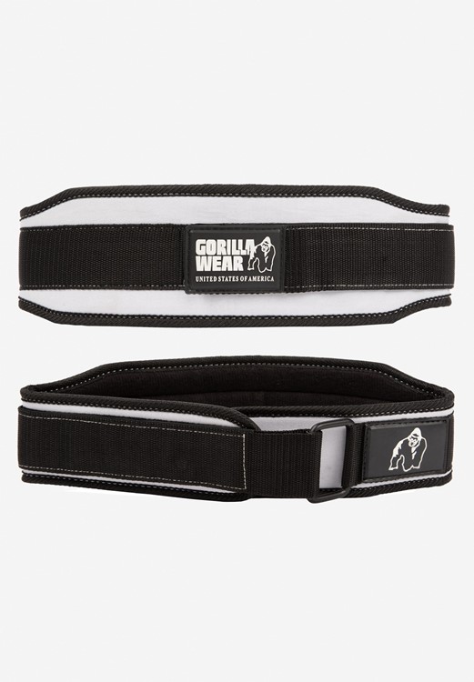 Gorilla Wear 4 Inch Women's Lifting Belt - Black/White - L