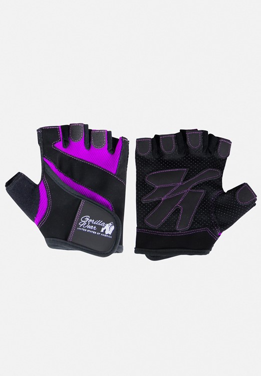 Women's Fitness Gloves - Black/Purple - L
