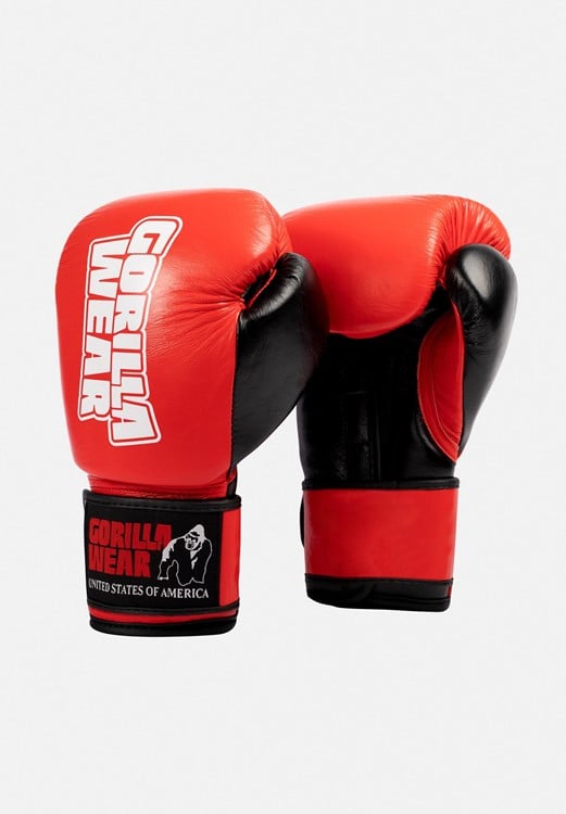 Ashton Pro Boxing Gloves - Red/Black - 10oz