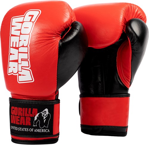 Ashton Pro Boxing Gloves - Red/Black - 18oz