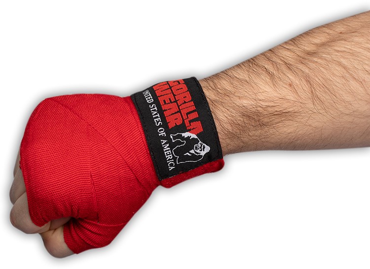 Boxing Hand Wraps - Red - 4m