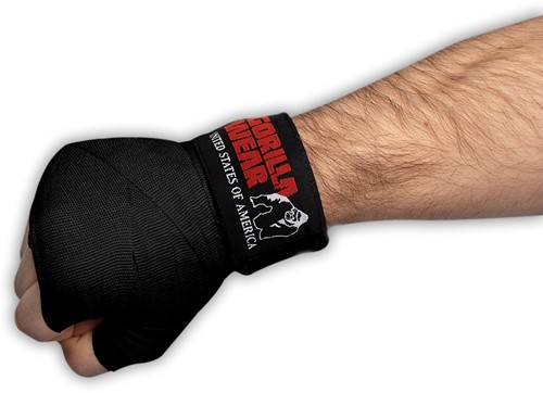 Boxing Hand Wraps - Black - 2.5m
