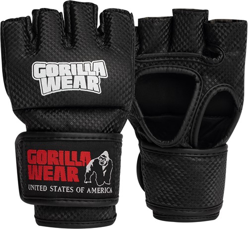 Berea MMA Gloves (Without Thumb) - Black/White - L/XL