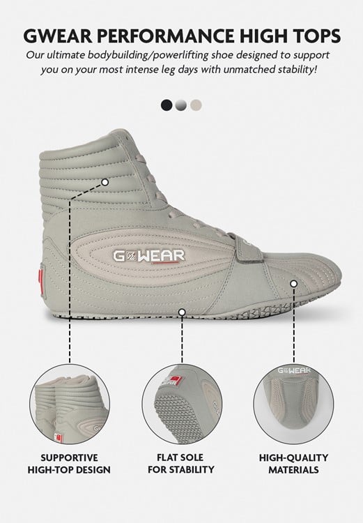 Gwear Performance High Tops infographic